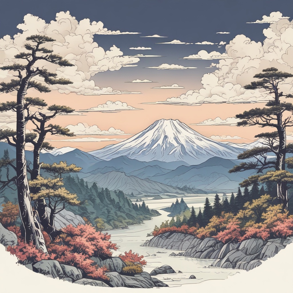 富士山の風景